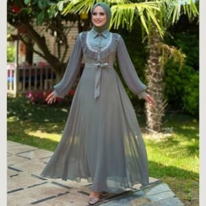 فستان شيفون مبطن