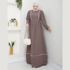 فستان قماش كريب ايطالي