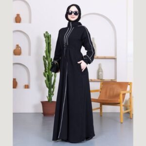 عباية سبور قطني مع سحاب