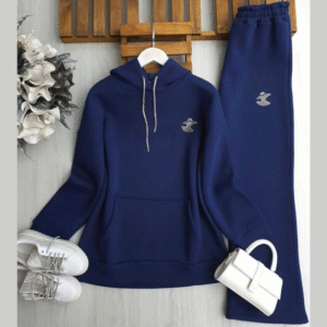 طقم فوتر 3 خيط سبور مبطن - اللون الكحلي