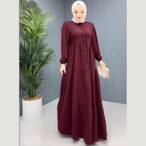 فستان فلو اكمام زم دانتيل ع الصدر