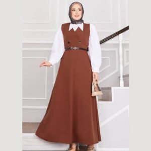 فستان مع قميص وبلت