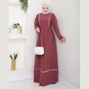 فستان قماش كريب ايطالي