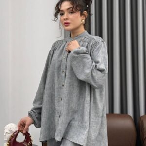 قميص فلو كوم زم اللون الرمادي 