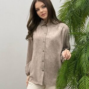 قميص فلو كوم زم اللون النود