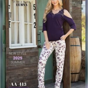 طقم homewear لون بنفسجي