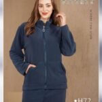 بجامات فيليز مبطن فرو اللون الكحلي