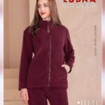 بجامات فيليز مبطن فرو اللون الخمري