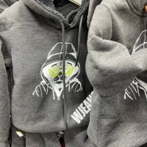 ترينج فوتر مبطن 3 خيط اللون الرمادي  