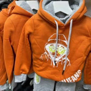 ترينج فوتر مبطن 3 خيط اللون البرتقالي