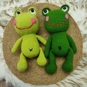 دمية ضفدع بالكروشيه